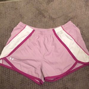 Pink Under Armour running short